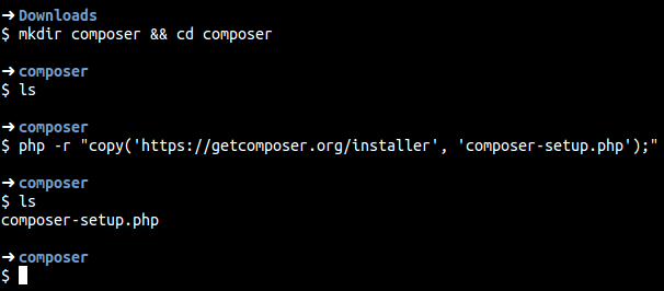 Cara Install Composer direktori-install-composer