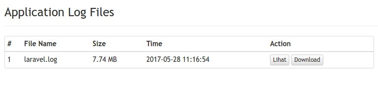 Laravel Log Viewer 02
