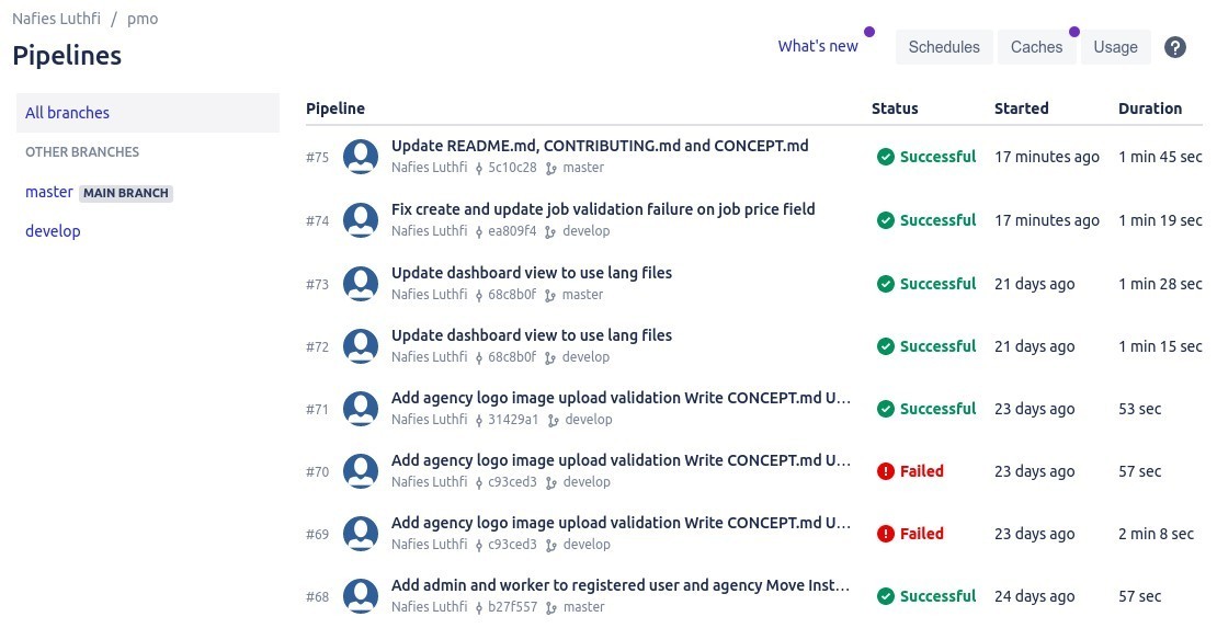 Layanan Bitbucket Pipeline