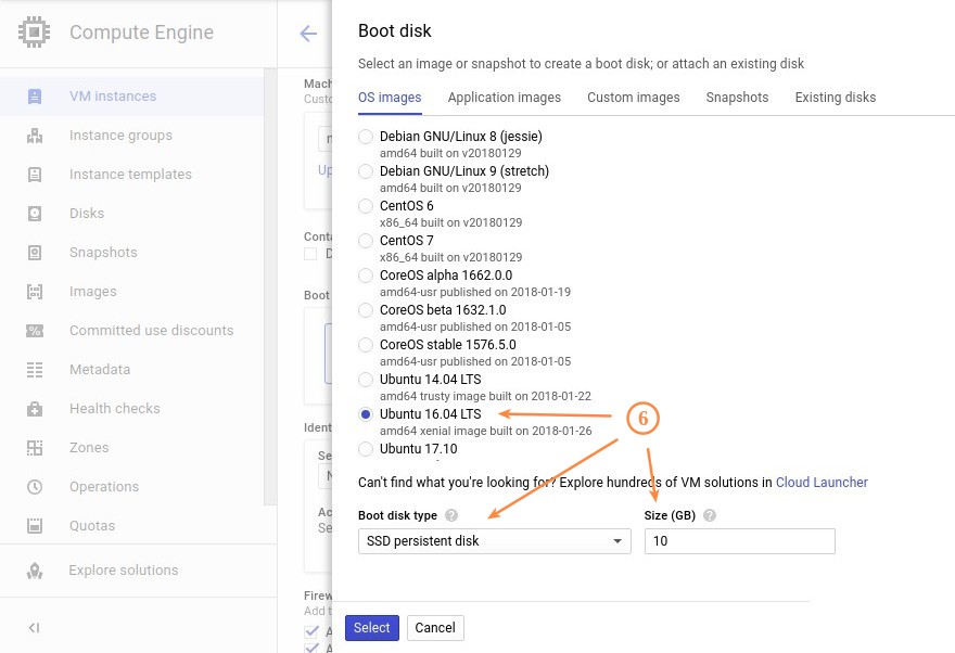 Google Cloud Engine Boot Disk