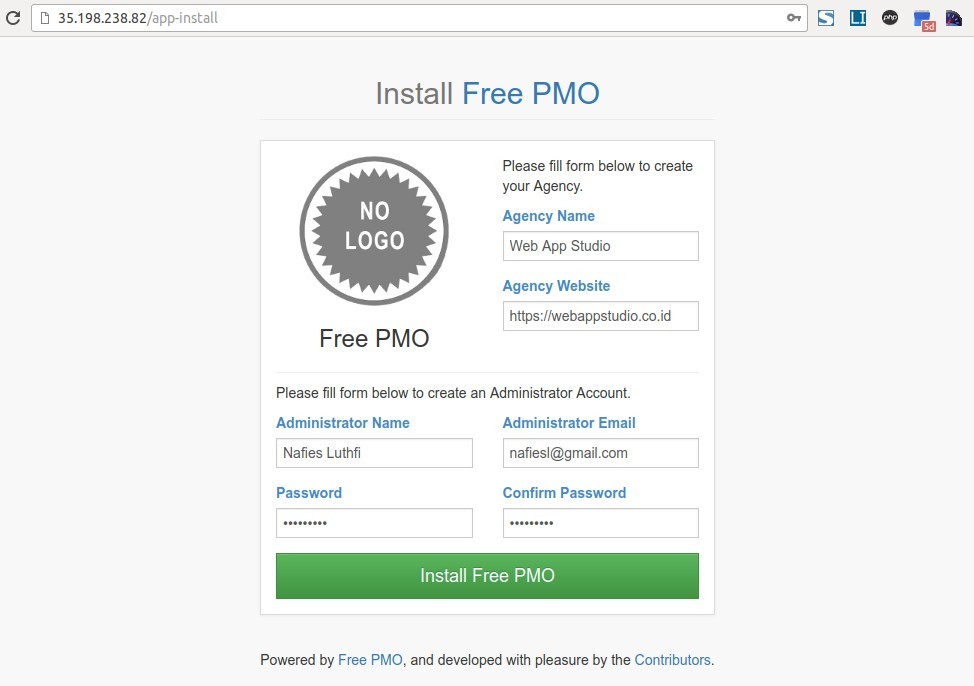 Install Free-PMO