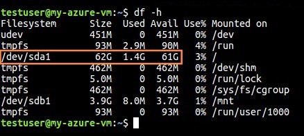 Disk Space Virtual Machine