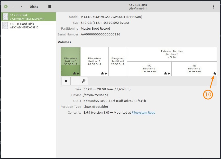 Auto-mount Disk Drive Gnome Disk Utility