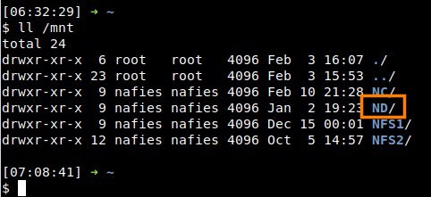 Disk Drive on mnt directory