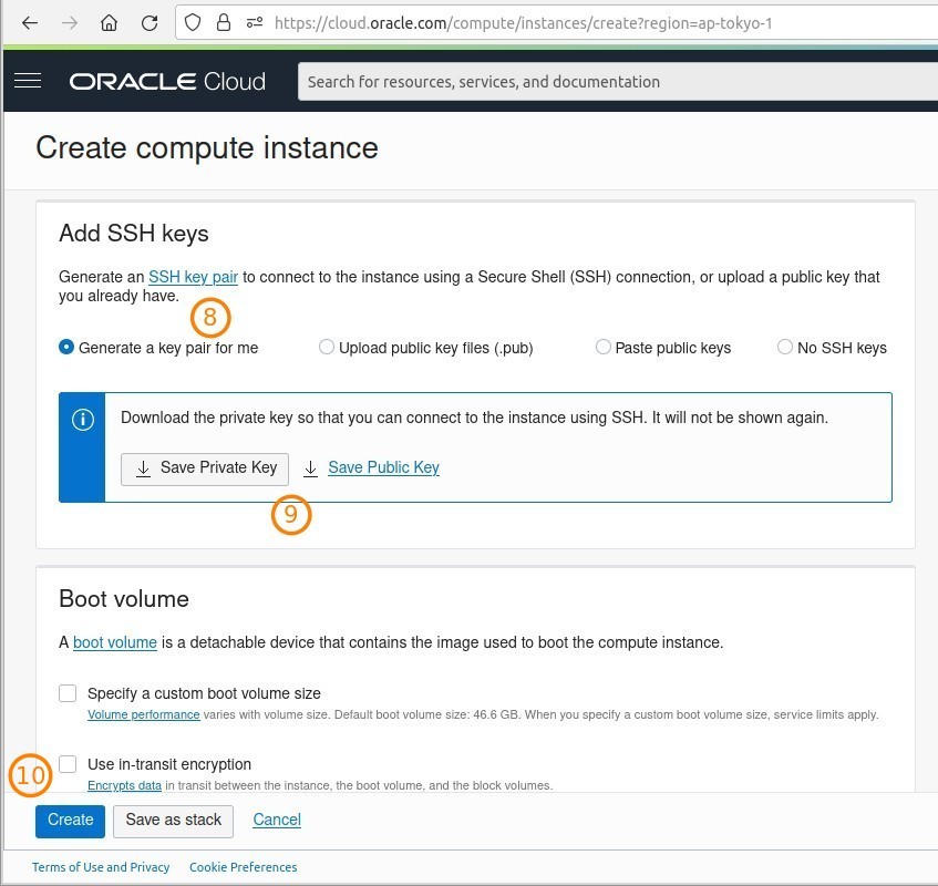 Add SSH Key VM Oracle Cloud