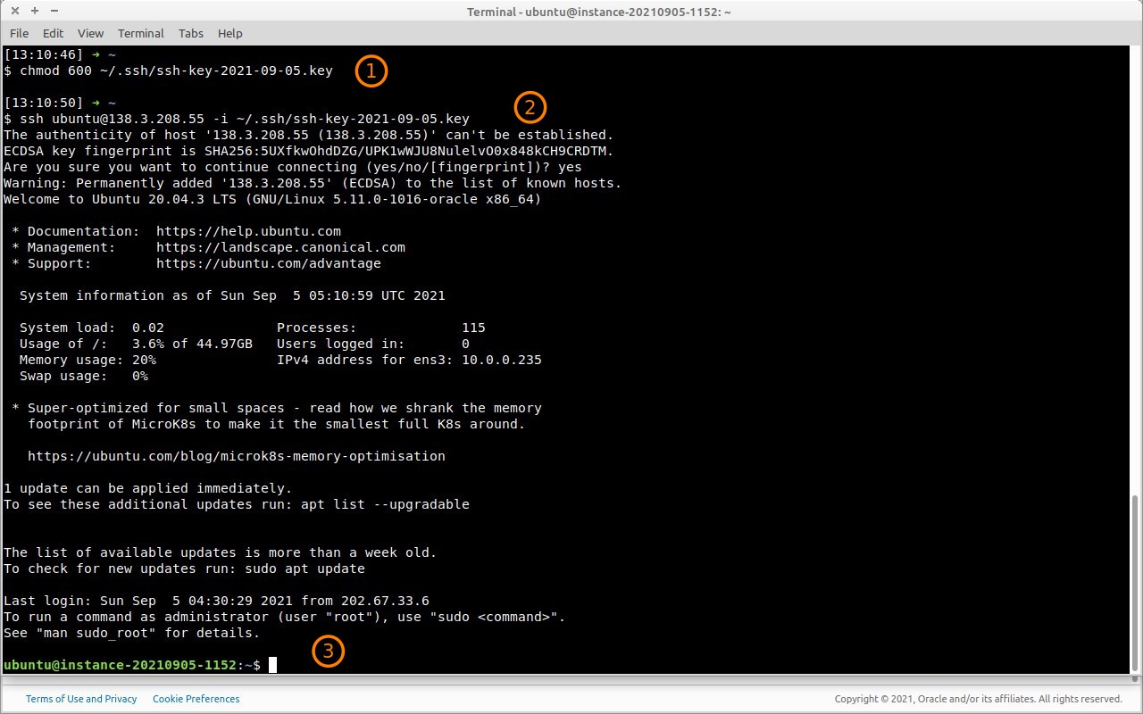 SSH Access VM Oracle Cloud