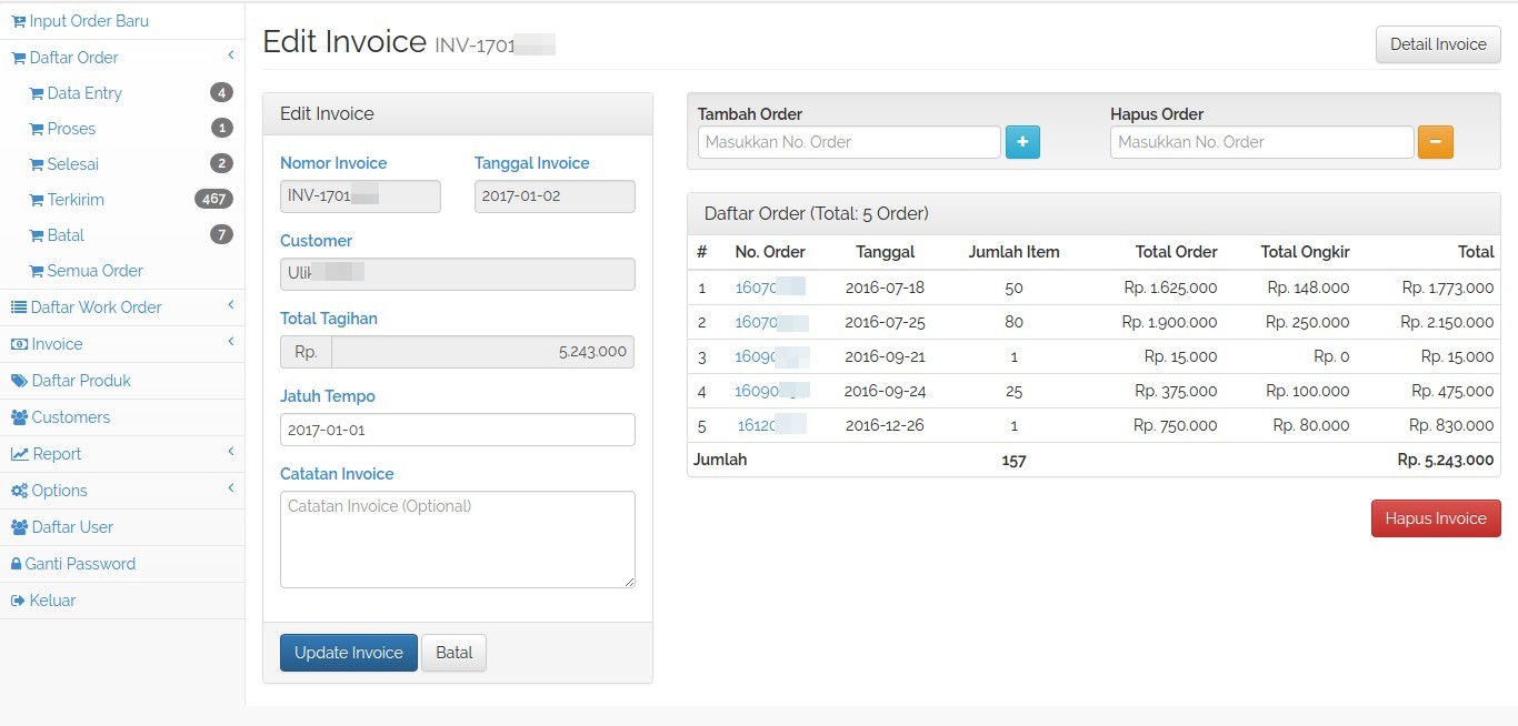 Edit Invoice Calief Gallery